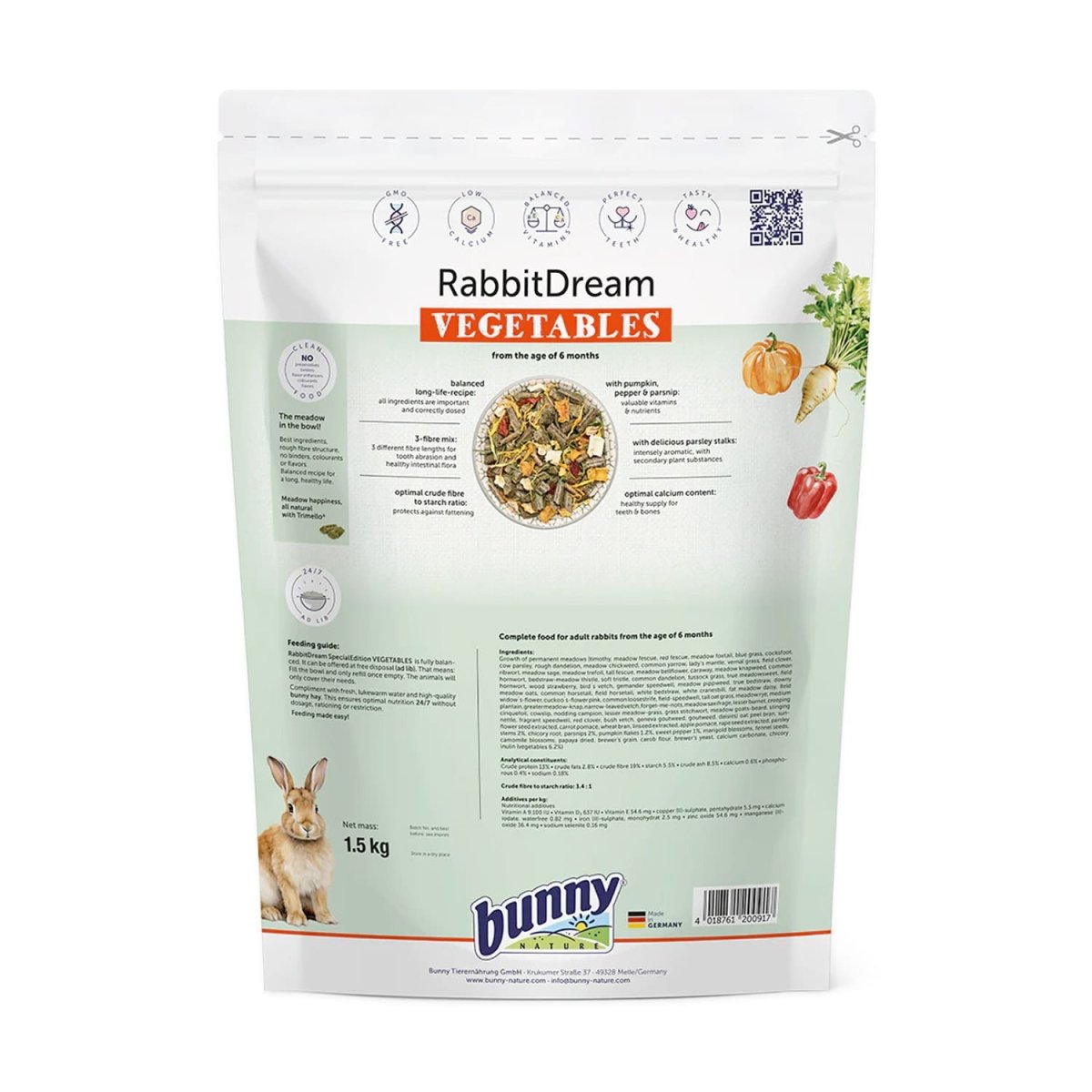 RabbitDream SPECIAL EDITION VEGETABLES 1.5 Kg - Shopivet.com