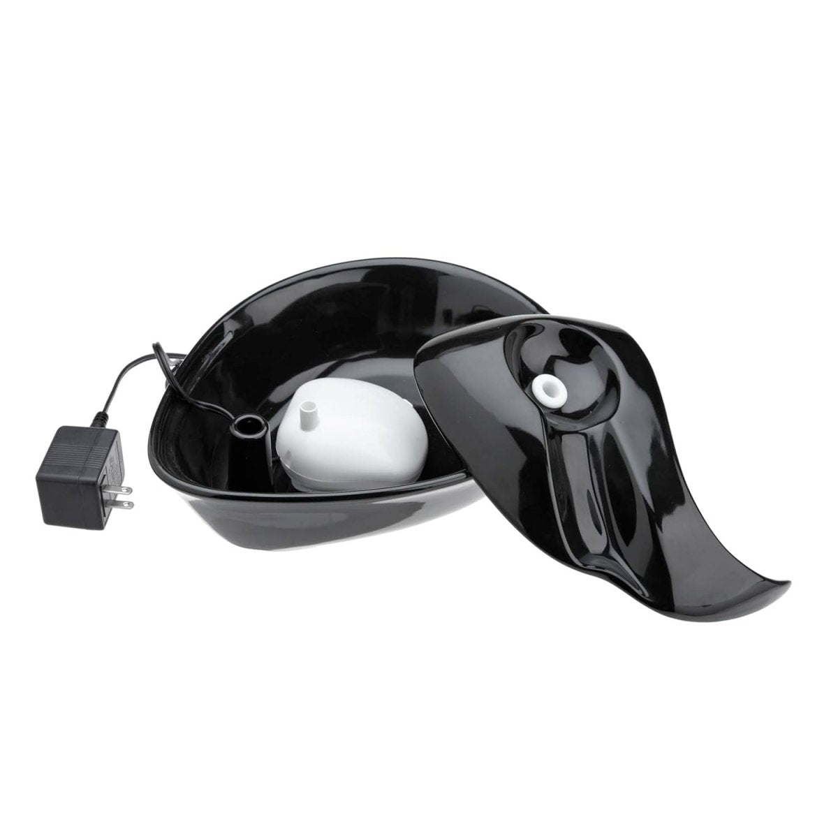 Raindrop Durable Ceramic Pet Fountain 60 oz (Black) - Shopivet.com