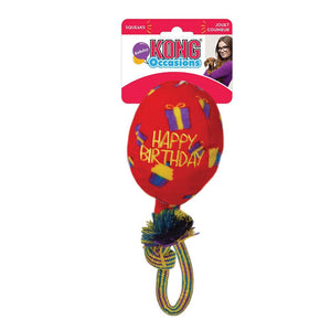 Kong Occasions Birthday Balloon Dog Toy - RED MEDIUM