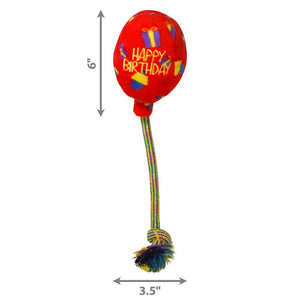 Kong Occasions Birthday Balloon Dog Toy - RED MEDIUM