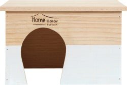 RECTANGULAR HOME COLOR WOODEN HOUSE - LARGE/WHITE - Shopivet.com