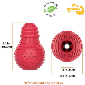Red Bulb Dispensing Treat Dog Toy – Medium - Shopivet.com