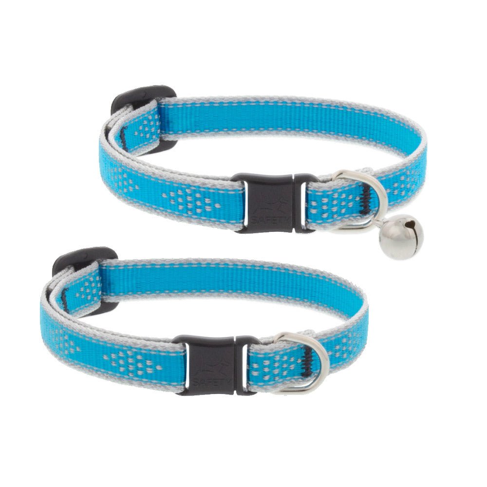 Reflective Safety Cat Collar – Blue Diamond - Without Bell - Shopivet.com