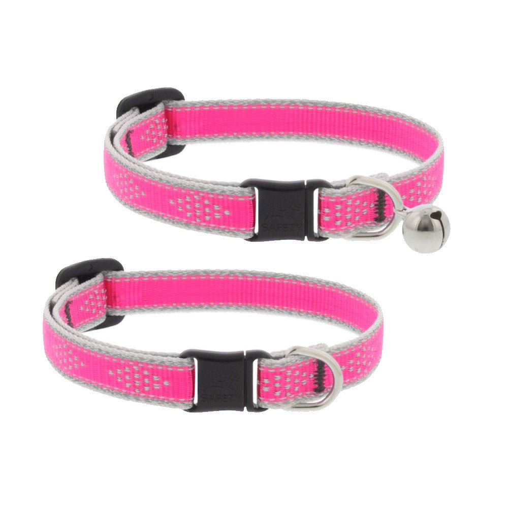Reflective Safety Cat Collar – Pink Diamond - Without Bell - Shopivet.com