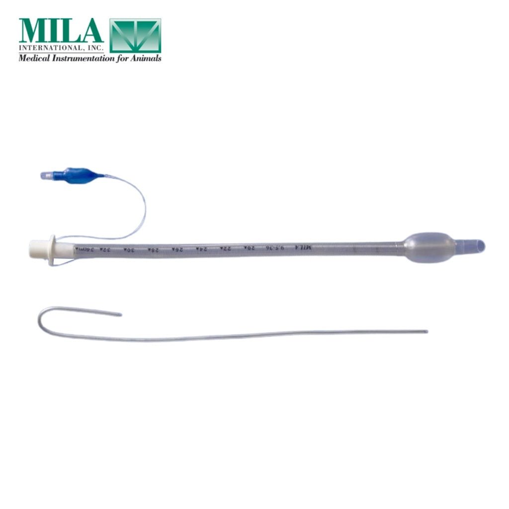 Reinforced Endotracheal Tubes with Malleable Stylet 5mm ID, 7.4mm OD - 22Fr x 26cm (10.2in) - Shopivet.com