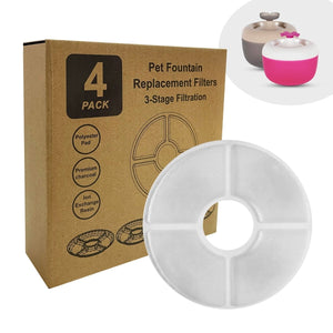 Replacement Filter for Malaga Water Fountain (4 pack) - Shopivet.com