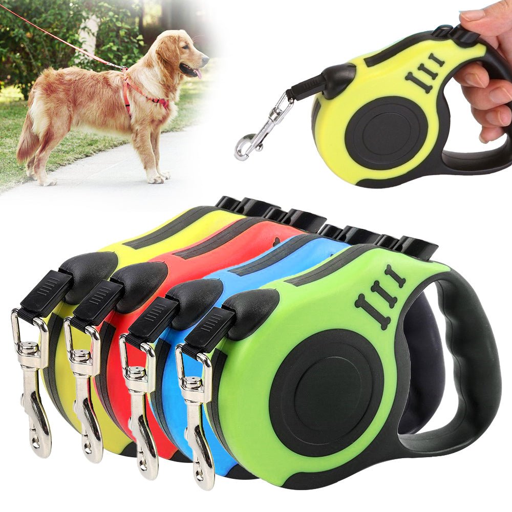 Retractable Dog Leash 5M - green - Shopivet.com