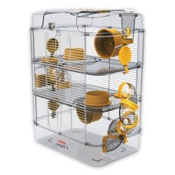 Rody 3 Trio Rodent Cage - Banana Yellow - Shopivet.com