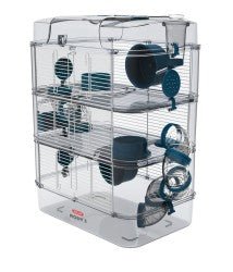 RODY 3 TRIO RODENT CAGE - BLUE - Shopivet.com