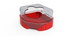 RODY.3 TOILET HOUSE GRENADINE - RED - Shopivet.com