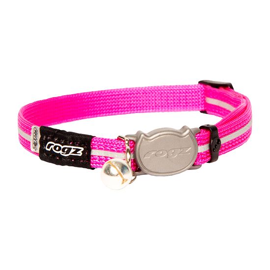 Rogz Alley Cat Reflective Cat Collar Small - PINK Small - Shopivet.com