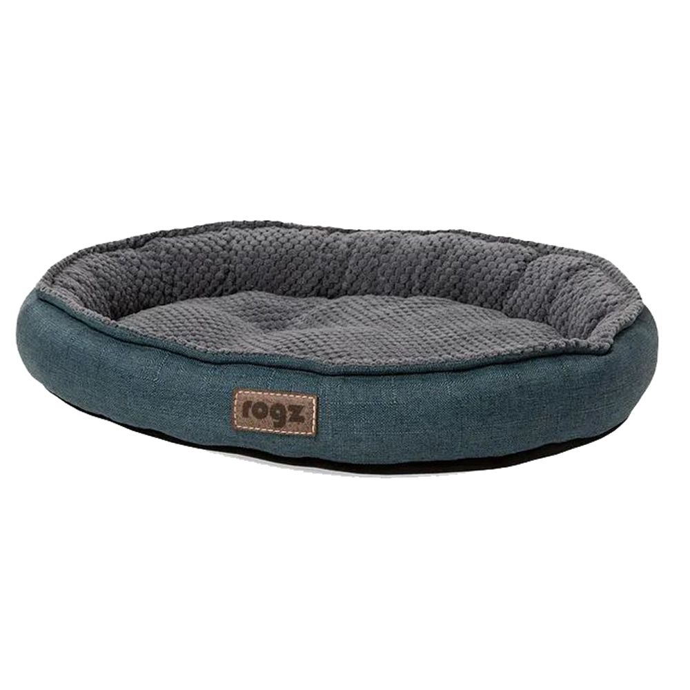 Rogz Athen Oval Cat Bed - PETROL Medium - Shopivet.com