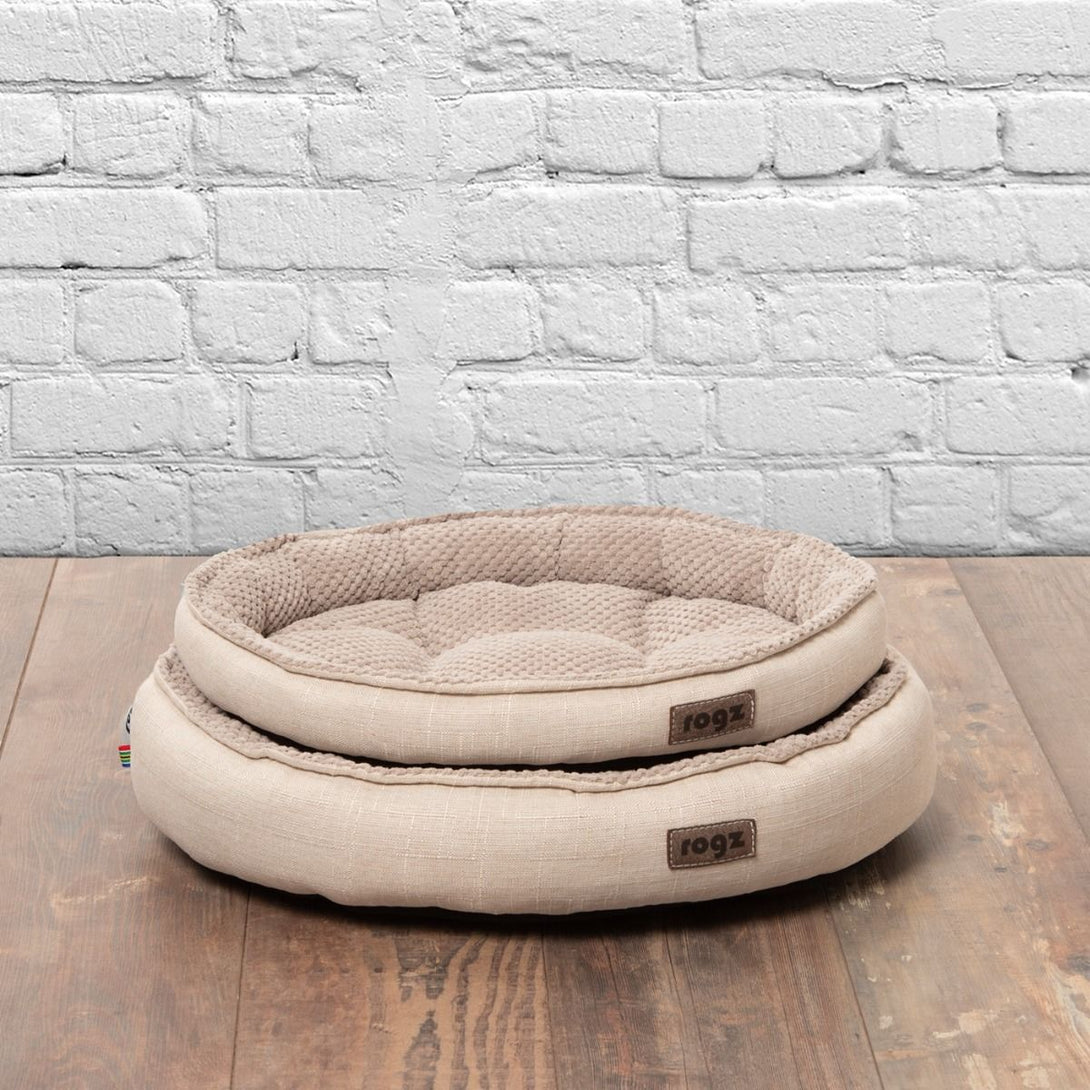 Rogz Athen Oval Cat Bed - PETROL Medium - Shopivet.com