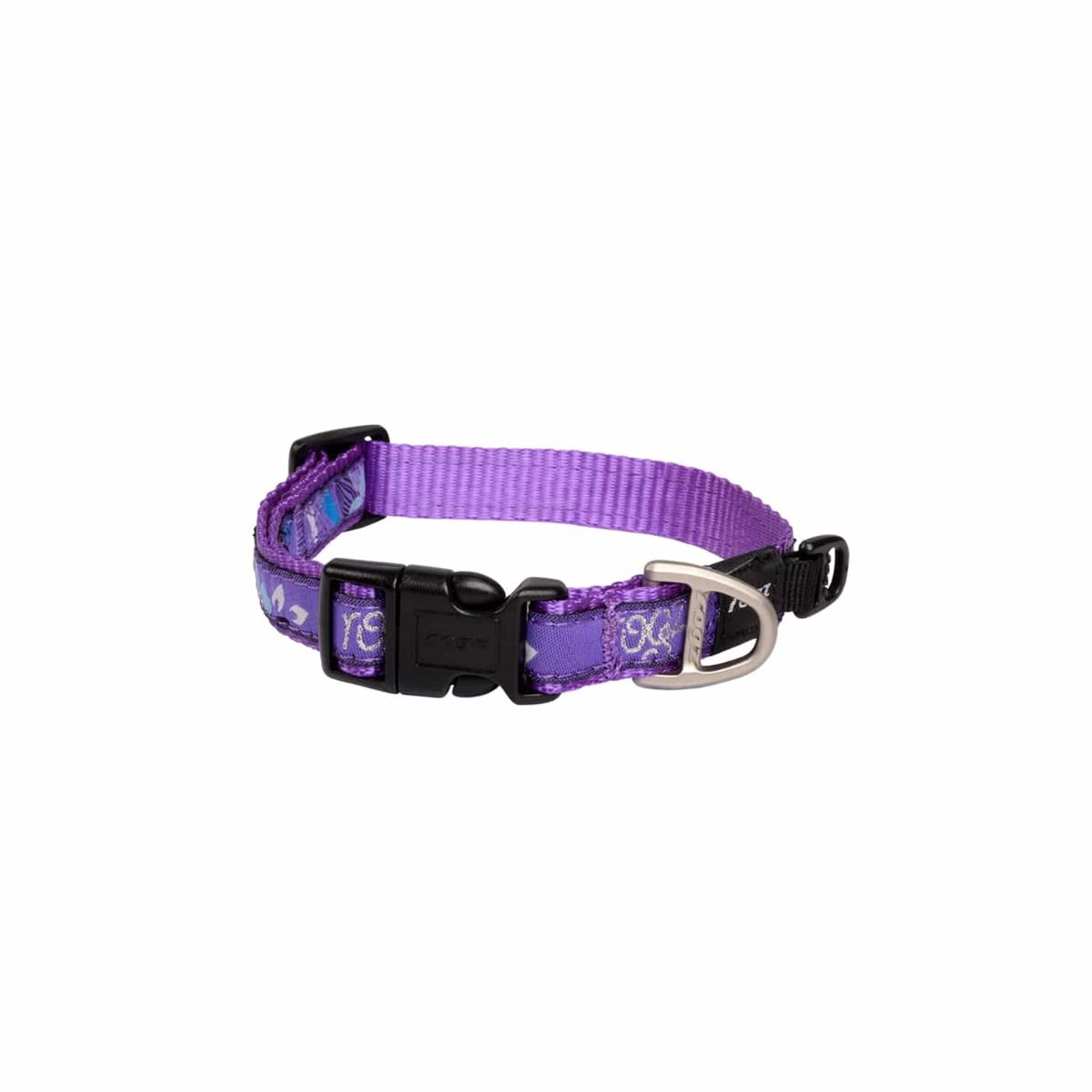 Rogz FancyDress Classic Dog Collar Forest Purple - Small - Shopivet.com