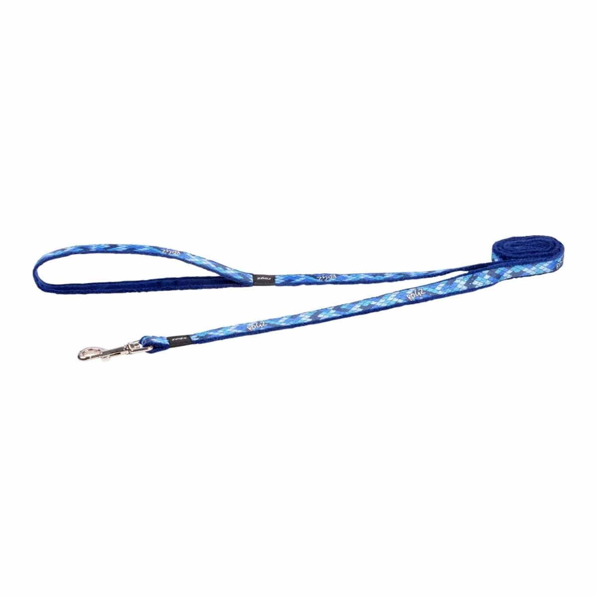 Rogz Fashion Classic Dog Leash - BLUE MEDIUM - Shopivet.com