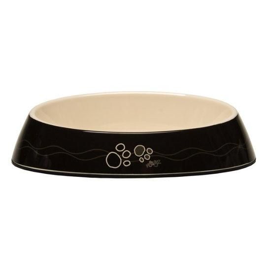 Rogz Fishcake Black Paws Cat Bowl - BLACK PAWS 200ML - Shopivet.com