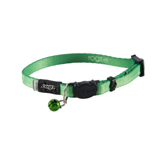 Rogz Kiddycat Lime Paws Cat Collar - Small - Shopivet.com