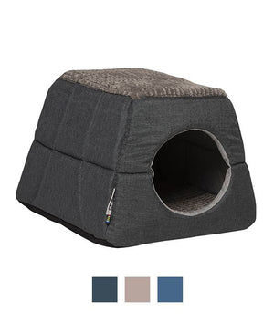 Rogz Oslo Igloo Pod Cat Bed - OLIVE MEDIUM - Shopivet.com