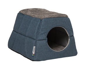 Rogz Oslo Igloo Pod Cat Bed - PETROL MEDIUM - Shopivet.com