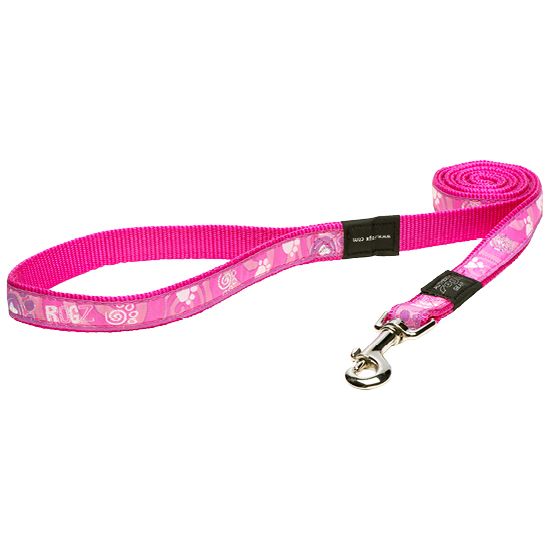 Rogz Pink Paw Dog Leash - Small - Shopivet.com