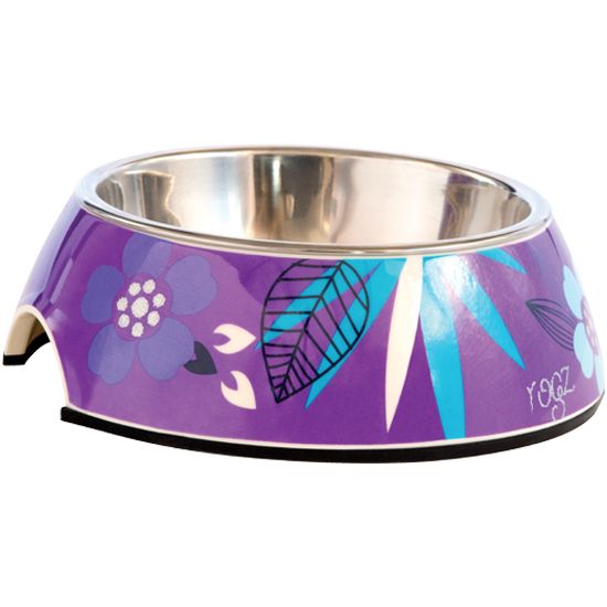 Rogz Purple Forest Bubble Dog Bowl - 700ML - Shopivet.com