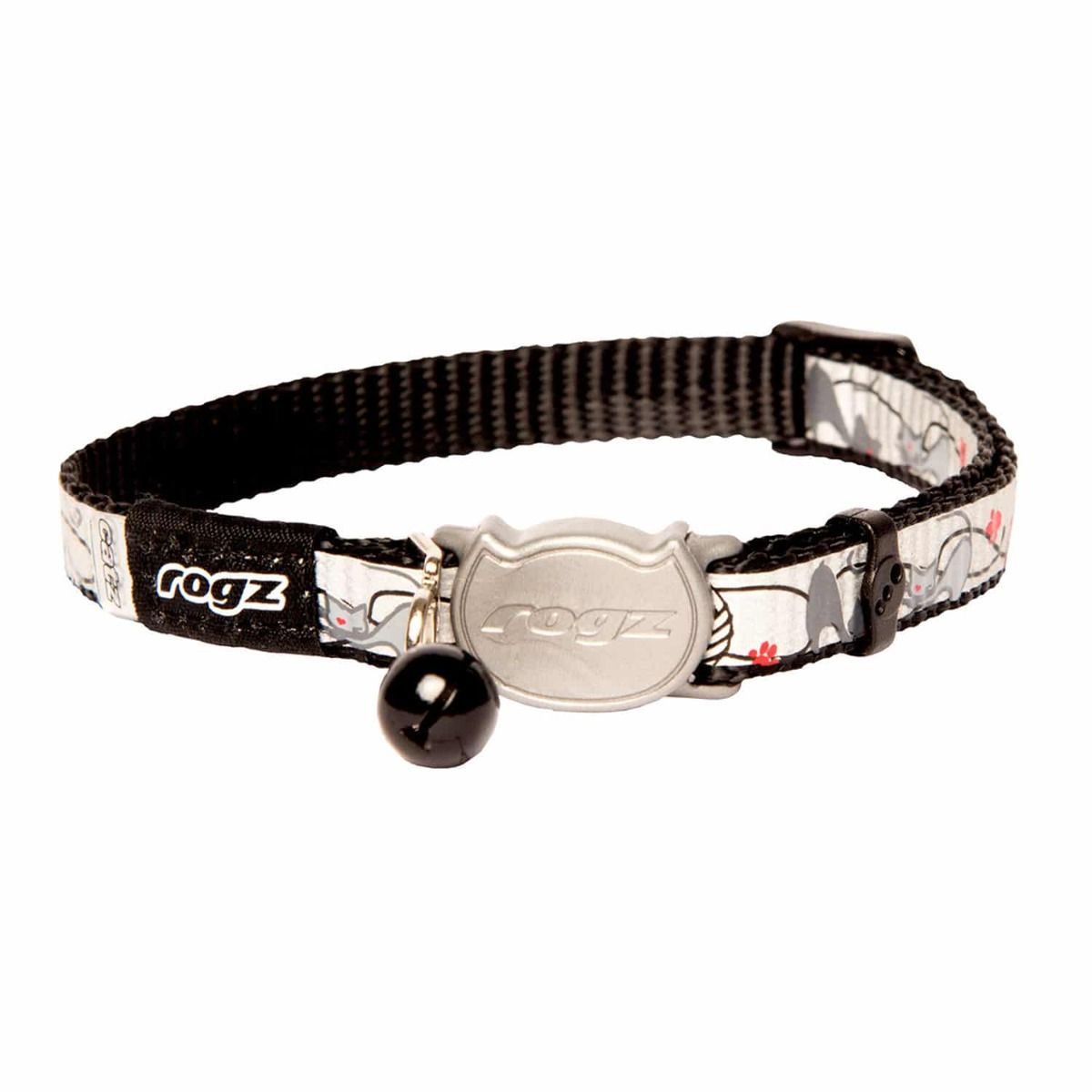 Rogz Reflectocat Cat Collar Black Cat - Small - Shopivet.com