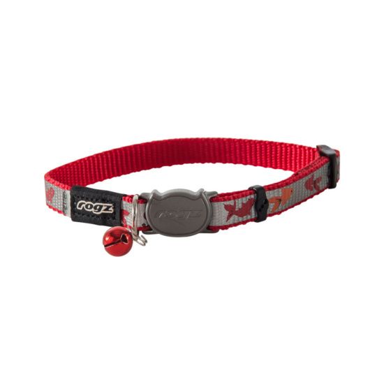 Rogz Reflectocat Red Fish Cat Collar - X - Small - Shopivet.com