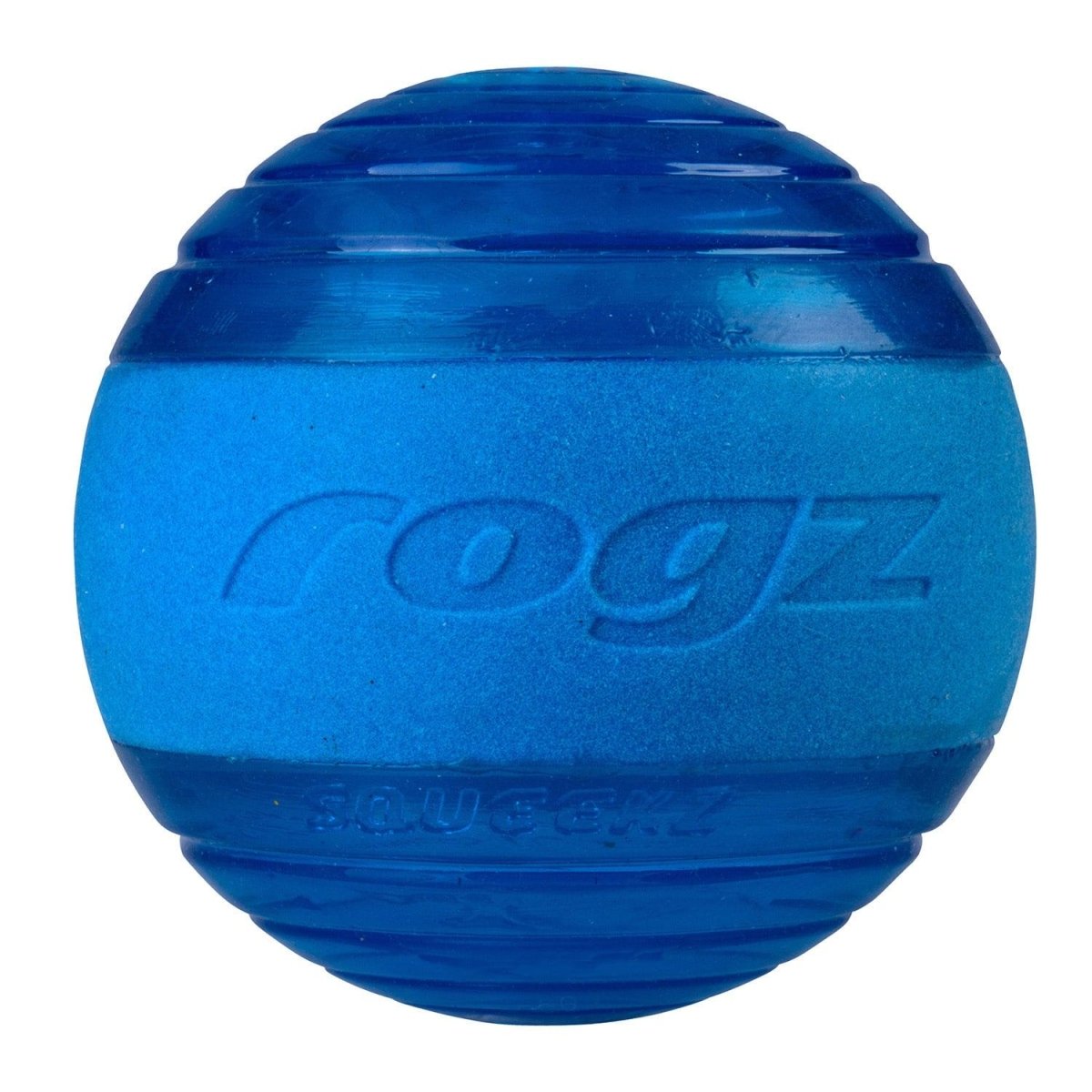 Rogz Squeekz Fetch Ball Dog Toy - BLUE - Shopivet.com