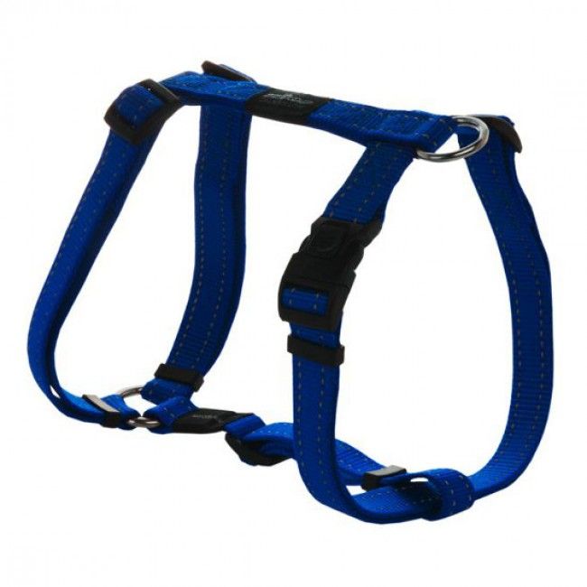 Rogz Utility Reflective Stitching Dog Harness - BLUE Small - Shopivet.com