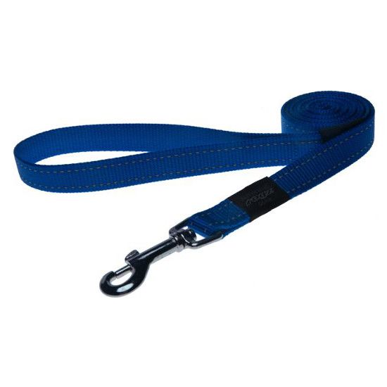 Rogz Utility Reflective Stitching Dog Leash - BLUE Large - Shopivet.com