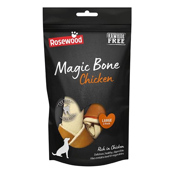 Rosewood Magic Bone Chicken Large Dog Treats 2pcs 140g - 140g - Shopivet.com