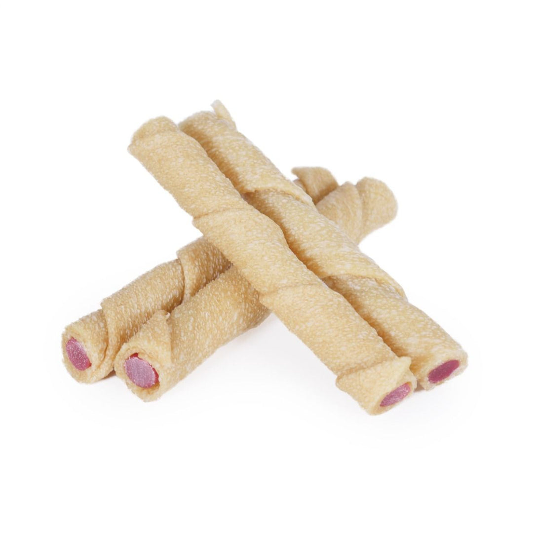 Rosewood Magic Bone Dental Twist Chicken Stuffed with Peanut Butter Medium Dog Treats 4pcs 120g - 120g - Shopivet.com