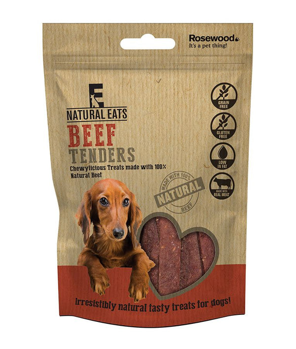 Rosewood Natural Eats Beef Tenders Dog Treats 80g - 80G - Shopivet.com