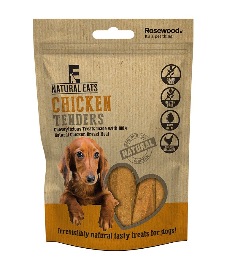 Rosewood Natural Eats Chicken Tenders Dog Treats 80g - 80G - Shopivet.com