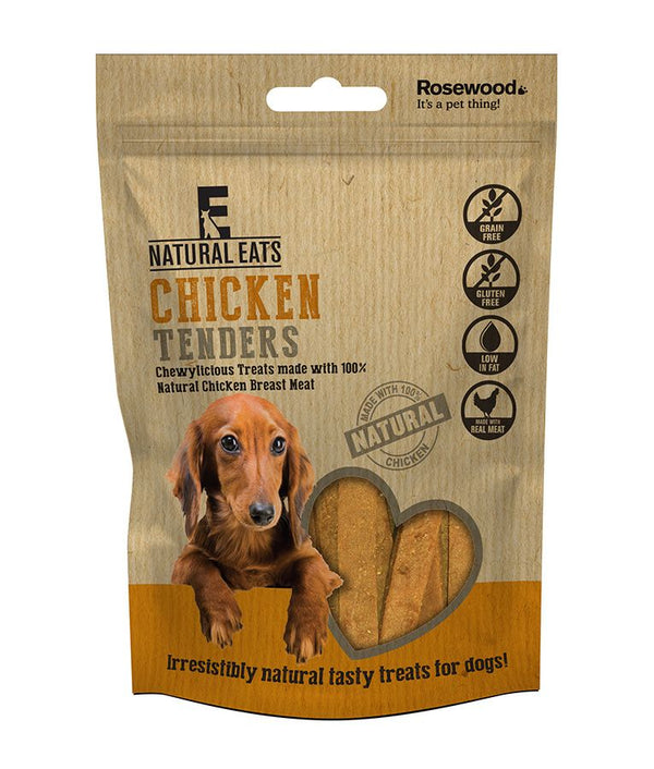 Rosewood Natural Eats Chicken Tenders Dog Treats 80g - 80G - Shopivet.com