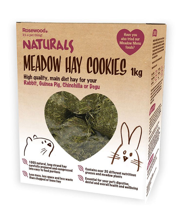 Rosewood Naturals Meadow Hay Cookies Small Animal Food 1kg - 1kg - Shopivet.com