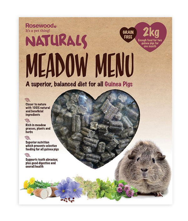 Rosewood Naturals Meadow Menu Guinea Pig Food 2kg - 2KG - Shopivet.com