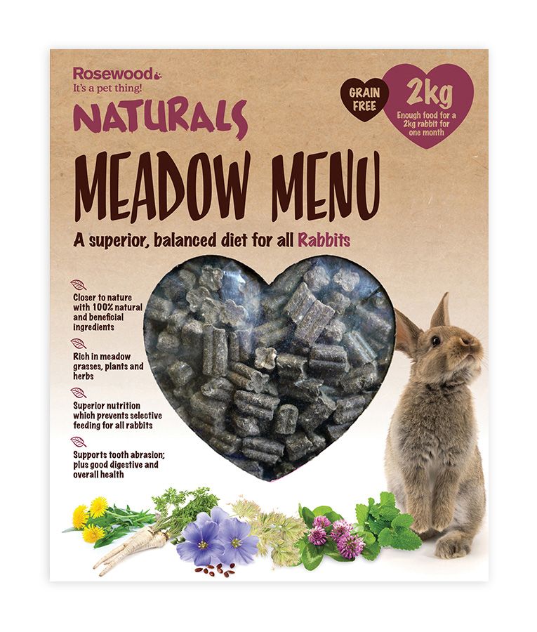 Rosewood Naturals Meadow Menu Rabbit Food 2kg - 2KG - Shopivet.com