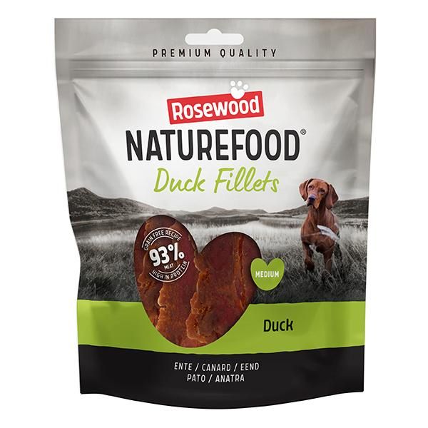 Rosewood NatureFood Duck Fillet Dog Treats Value Pack 320g - 320g - Shopivet.com