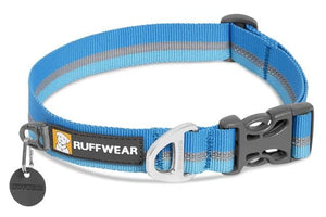 Ruffwear Crag Reflective Dog Collar - BLUE Medium - Shopivet.com