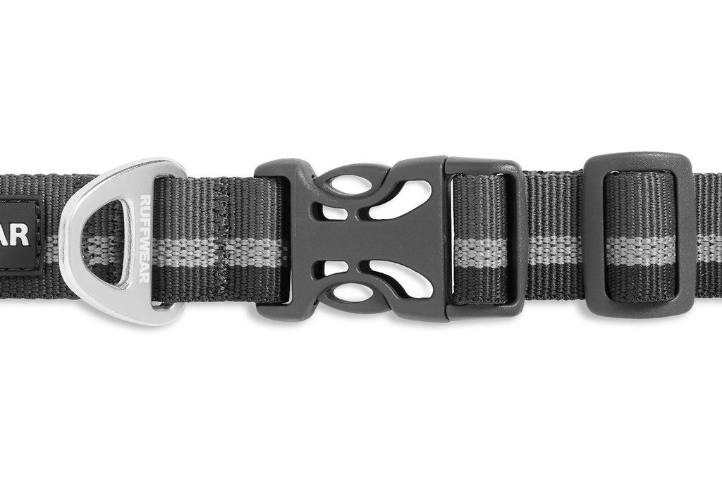 Ruffwear Crag Reflective Dog Collar - GRAY Medium - Shopivet.com