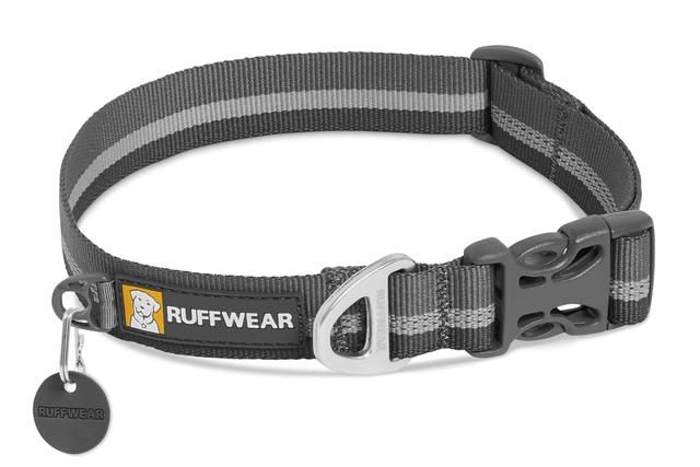 Ruffwear Crag Reflective Dog Collar - GRAY Medium - Shopivet.com