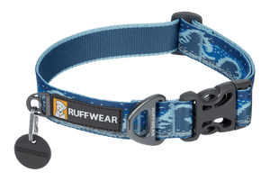Ruffwear Crag Reflective Dog Collar - Midnight Wave Medium - Shopivet.com
