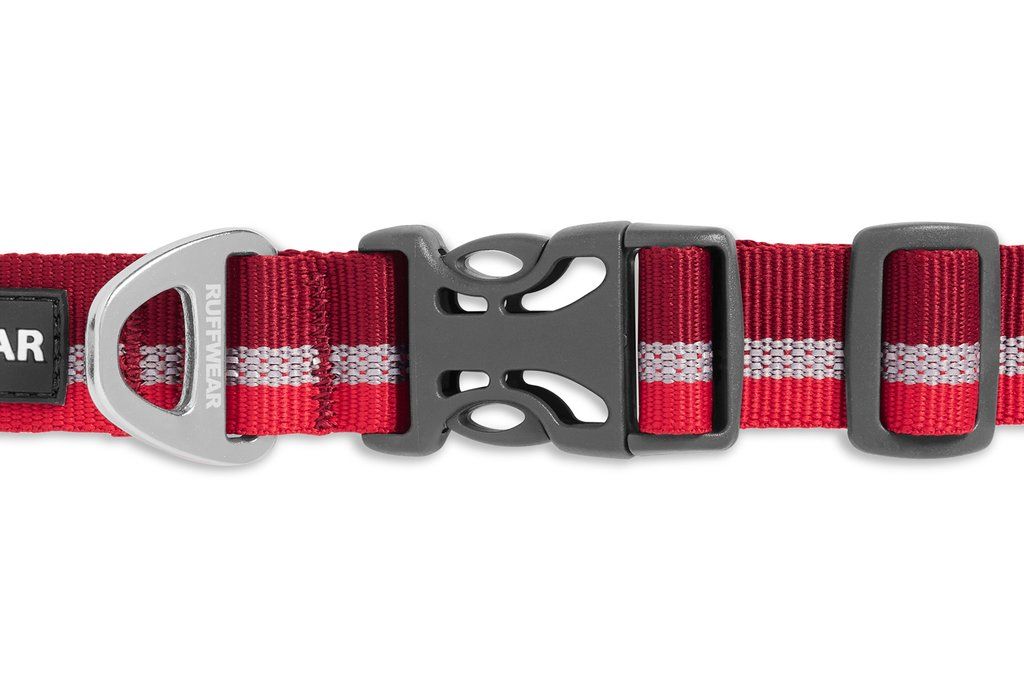 Ruffwear Crag Reflective Dog Collar - RED Small - Shopivet.com