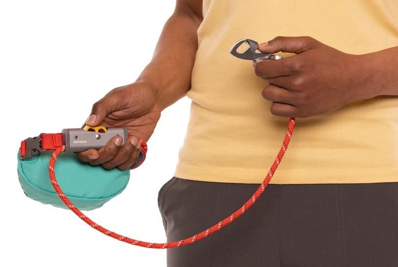 Ruffwear Hitch Hiker Dog Portable Hitch & Leash Combo - Aurora Teal - Shopivet.com