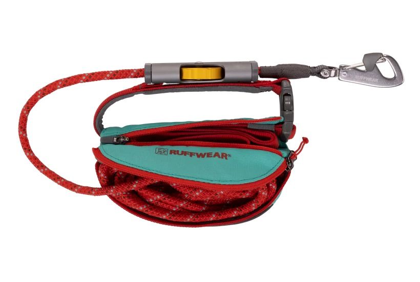 Ruffwear Hitch Hiker Dog Portable Hitch & Leash Combo - Aurora Teal - Shopivet.com