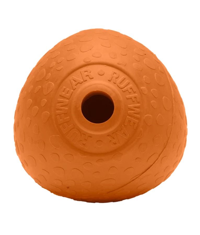 Ruffwear Huckama Rubber Throw Dog Toy - Campfire Orange - Shopivet.com