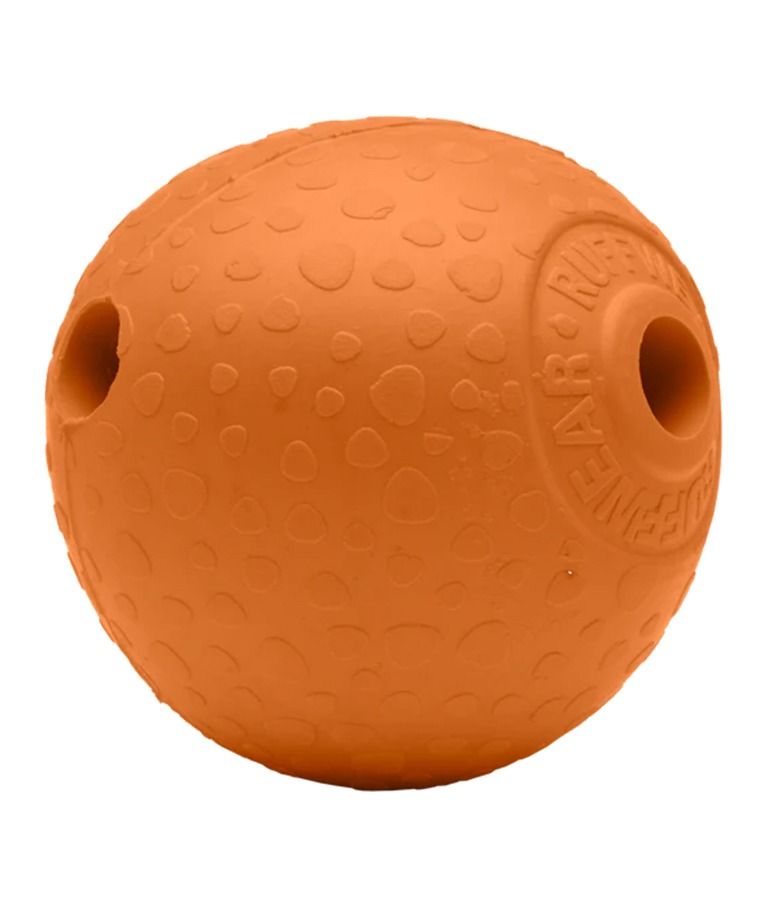 Ruffwear Huckama Rubber Throw Dog Toy - Campfire Orange - Shopivet.com