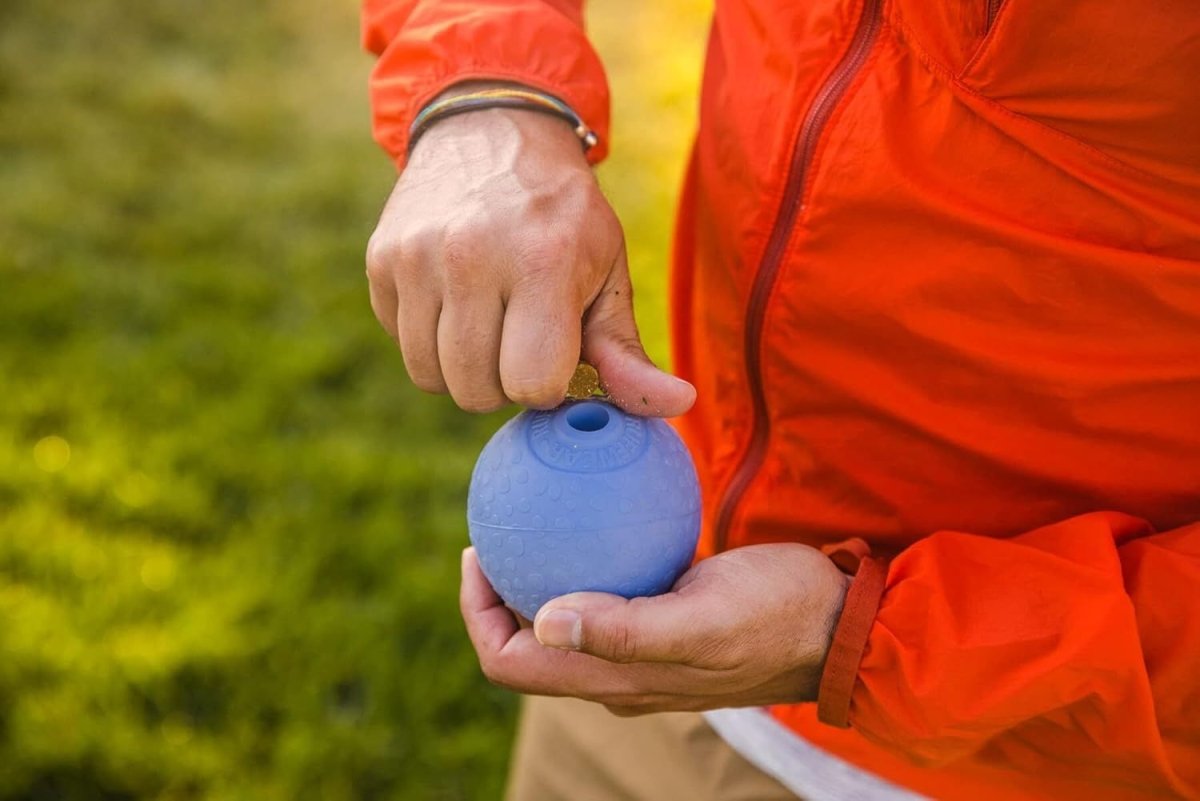 Ruffwear Huckama Rubber Throw Dog Toy - Heliotrope Purple - Shopivet.com