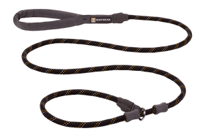 Ruffwear Just - A - Cinch Reflective Dog Leash - Obsidian Black - Shopivet.com
